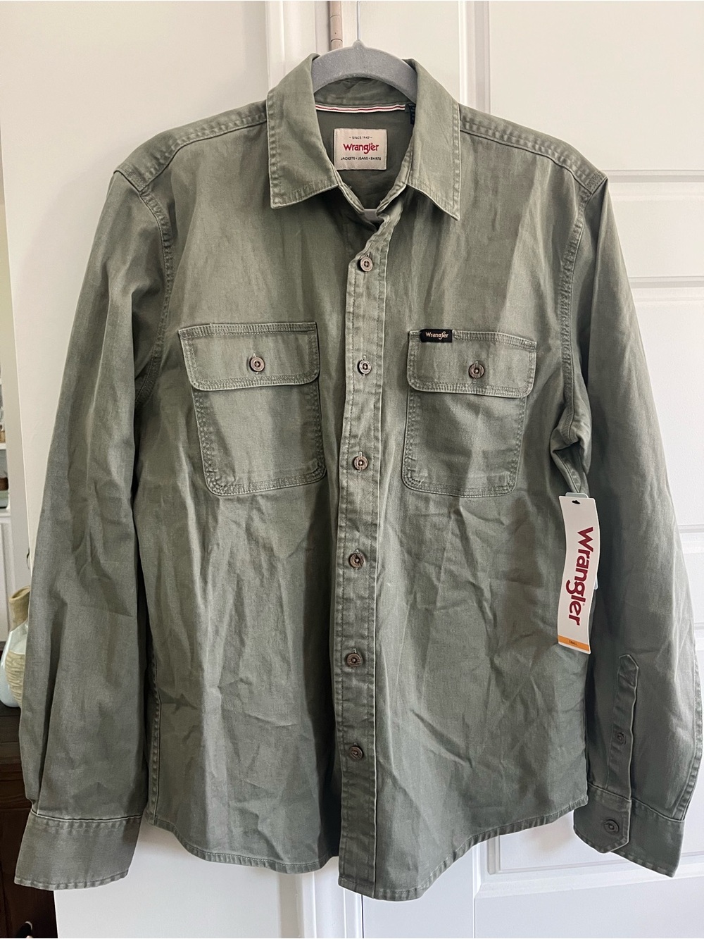 Wrangler Vintage-Inspired Green Utility Shirt